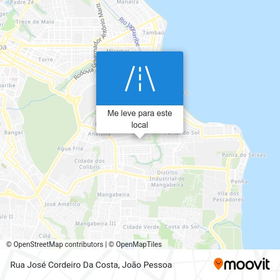 Rua José Cordeiro Da Costa mapa