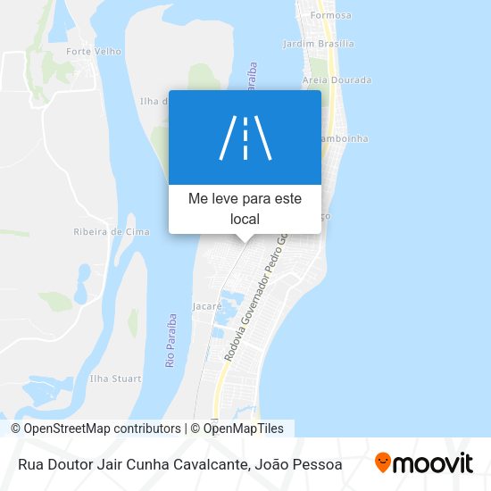 Rua Doutor Jair Cunha Cavalcante mapa