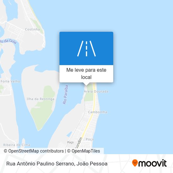 Rua Antônio Paulino Serrano mapa