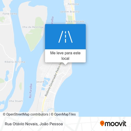 Rua Otávio Novais mapa