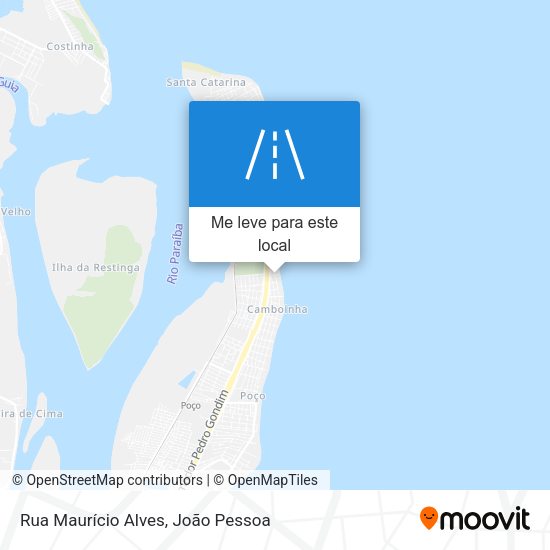 Rua Maurício Alves mapa