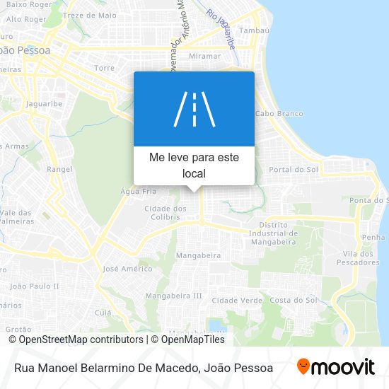 Rua Manoel Belarmino De Macedo mapa