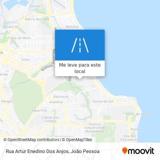 Rua Artur Enedino Dos Anjos mapa