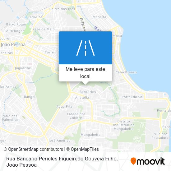 Rua Bancário Péricles Figueiredo Gouveia Filho mapa