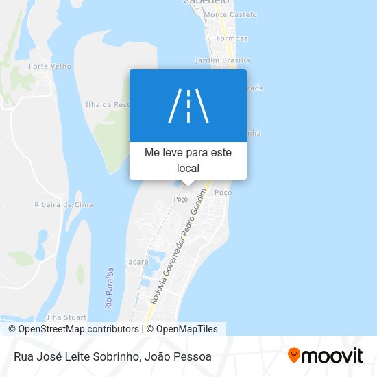 Rua José Leite Sobrinho mapa