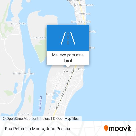 Rua Petronílio Moura mapa