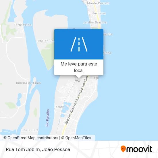 Rua Tom Jobim mapa