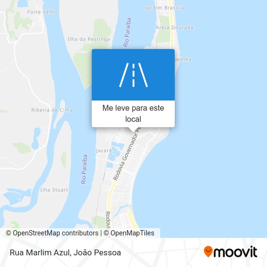 Rua Marlim Azul mapa