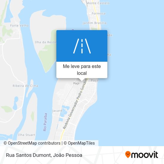 Rua Santos Dumont mapa