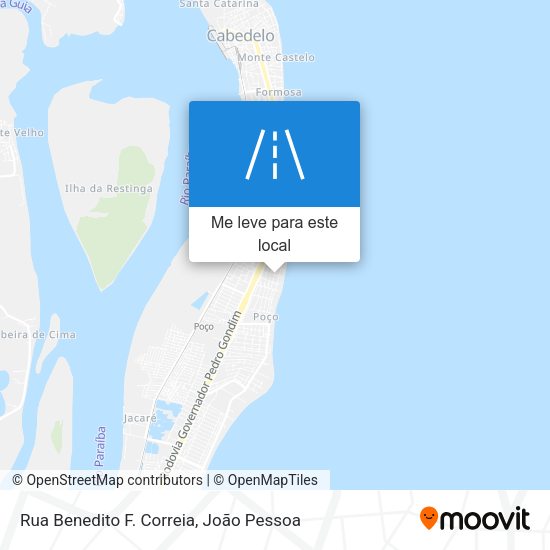 Rua Benedito F. Correia mapa