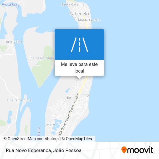 Rua Novo Esperanca mapa