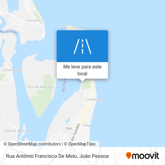 Rua Antônio Francisco De Melo mapa