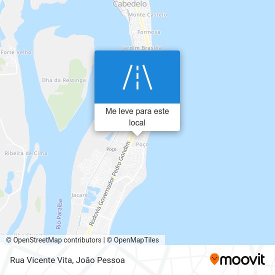 Rua Vicente Vita mapa