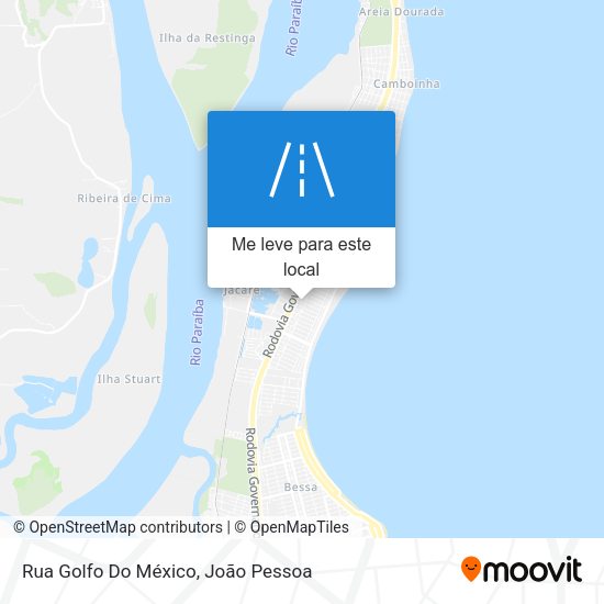 Rua Golfo Do México mapa