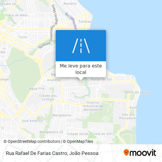Rua Rafael De Farias Castro mapa