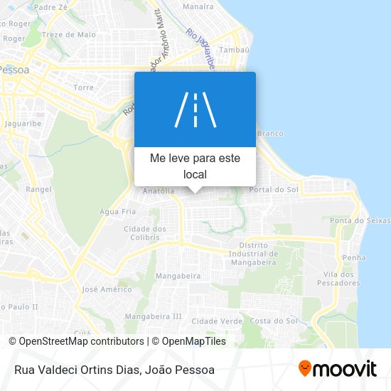 Rua Valdeci Ortins Dias mapa