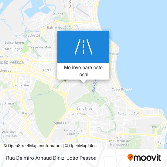 Rua Delmiro Arnaud Diniz mapa