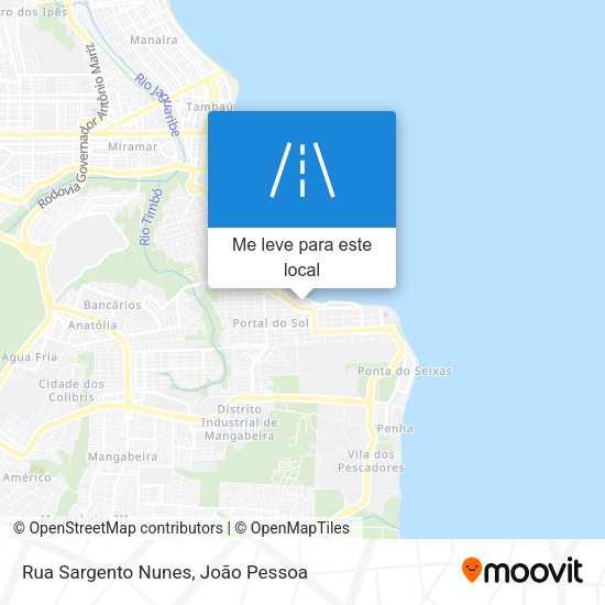 Rua Sargento Nunes mapa