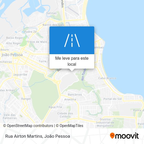 Rua Airton Martins mapa