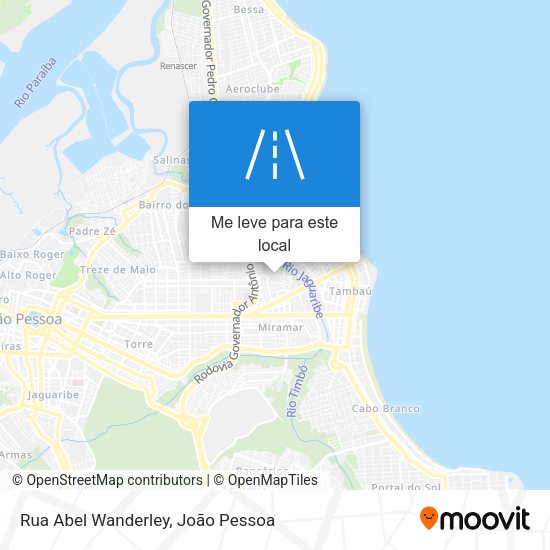 Rua Abel Wanderley mapa