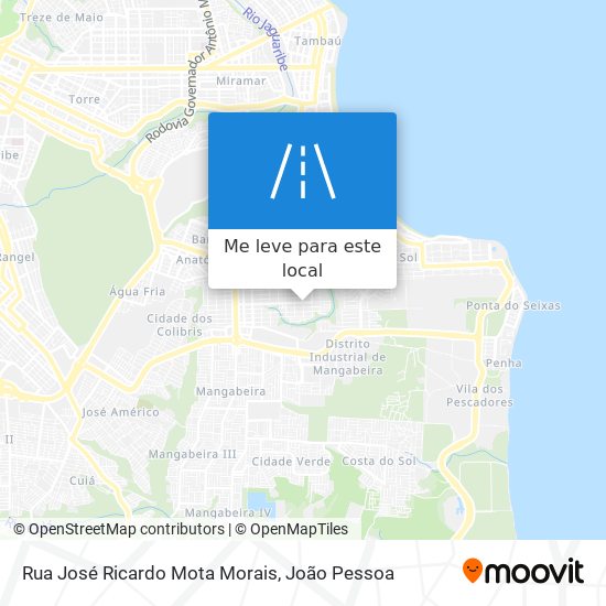 Rua José Ricardo Mota Morais mapa