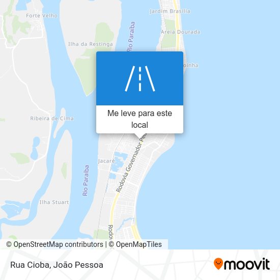Rua Cioba mapa