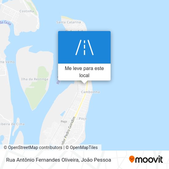 Rua Antônio Fernandes Oliveira mapa
