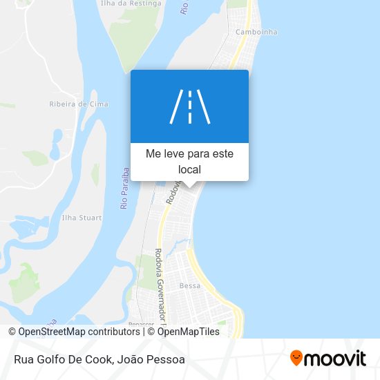Rua Golfo De Cook mapa