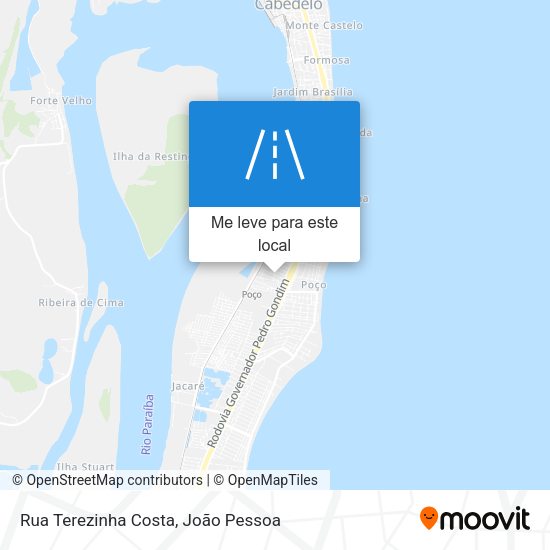 Rua Terezinha Costa mapa