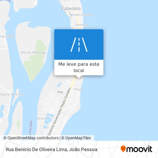 Rua Benício De Oliveira Lima mapa