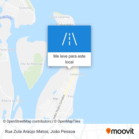 Rua Zula Araújo Matos mapa