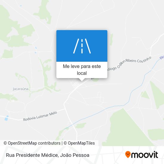 Rua Presidente Médice mapa