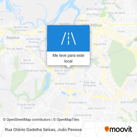 Rua Otávio Gadelha Seixas mapa