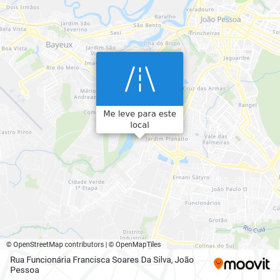 Rua Funcionária Francisca Soares Da Silva mapa