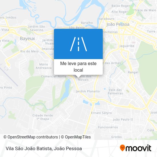 Vila São João Batista mapa