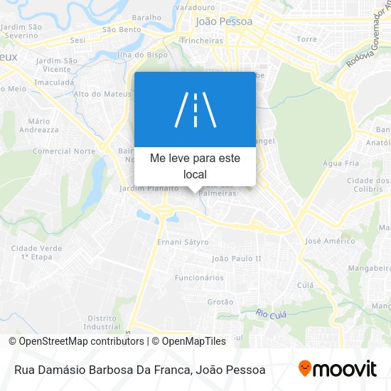 Rua Damásio Barbosa Da Franca mapa
