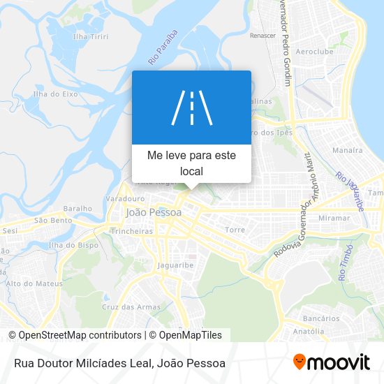 Rua Doutor Milcíades Leal mapa