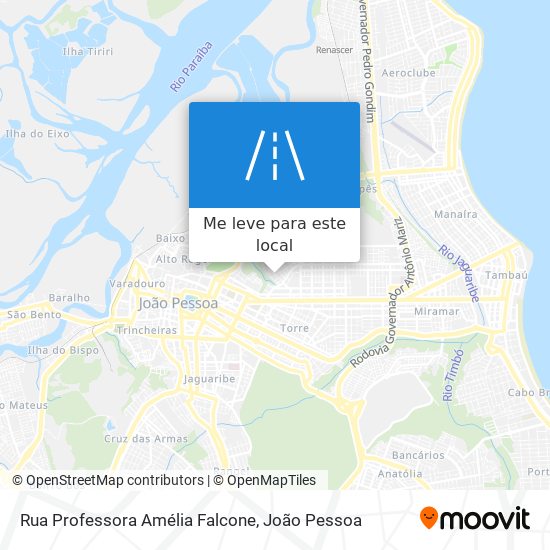 Rua Professora Amélia Falcone mapa