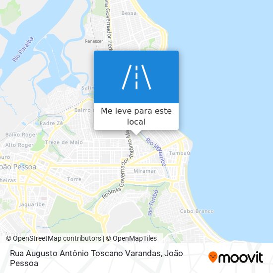 Rua Augusto Antônio Toscano Varandas mapa