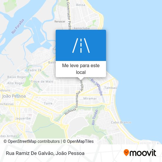 Rua Ramiz De Galvão mapa