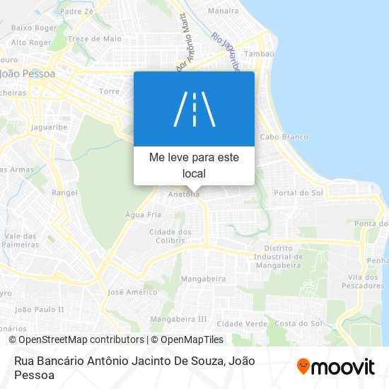 Rua Bancário Antônio Jacinto De Souza mapa