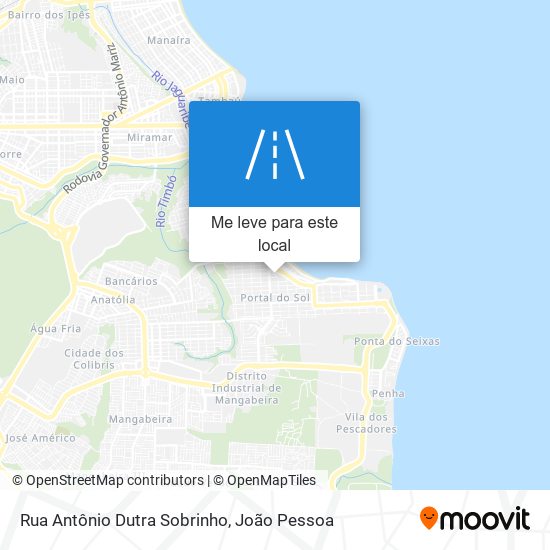 Rua Antônio Dutra Sobrinho mapa