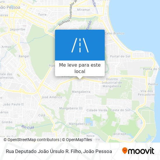 Rua Deputado João Úrsulo R. Filho mapa