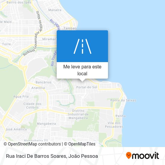 Rua Iraci De Barros Soares mapa