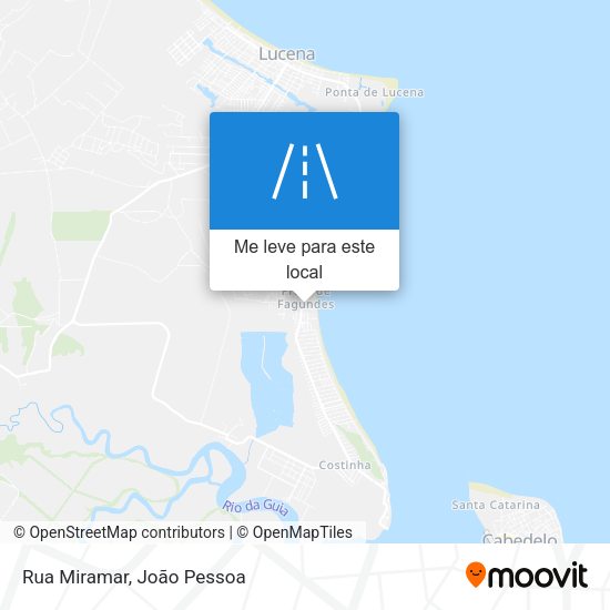 Rua Miramar mapa