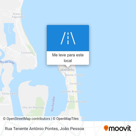Rua Tenente Antônio Pontes mapa