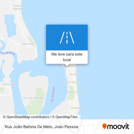 Rua João Batista De Melo mapa