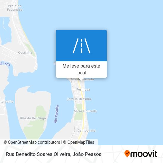 Rua Benedito Soares Oliveira mapa