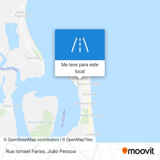 Rua Ismael Farias mapa