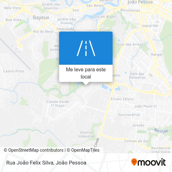 Rua João Felix Silva mapa